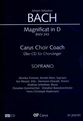 Bach Magnificat in D BWV 243 Sopran Chorstimme MP3-CD (Carus Choir Coach)