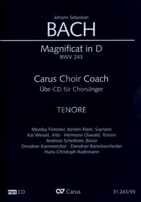 Bach Magnificat in D BWV 243 Tenor Chorstimme MP3-CD (Carus Choir Coach)