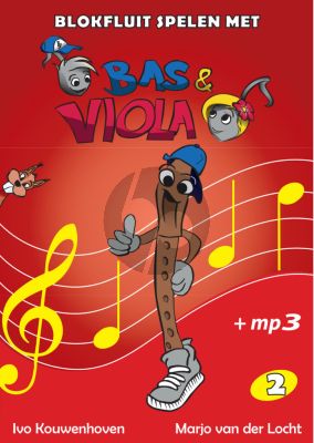 Blokfluit Spelen met Bas en Viola Deel 2 (Boek met Mp3)