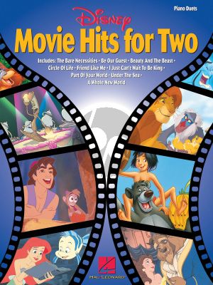 Disney Movie Hits for Two piano 4 hds