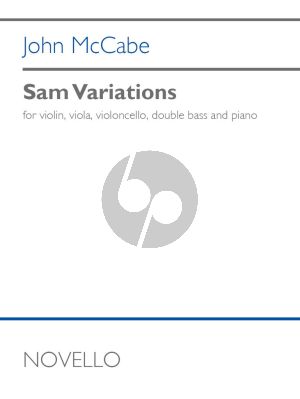 McCabe Sam Variations for Violin-Viola-Cello-Double Bass and Piano (Score/Parts)