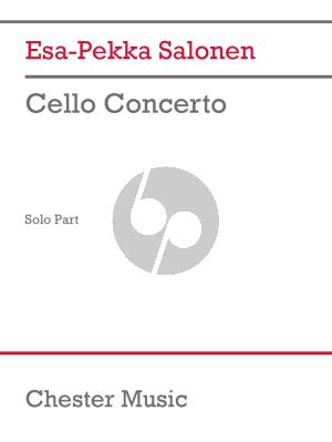 Salonen Concerto for Cello and Orchestra (Cello solo part)