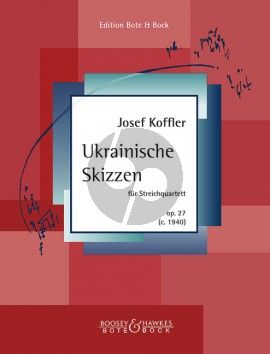 Koffler Ukrainische Skizzen Op. 27 für Streichquartett (Part./Stimmen)