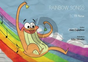 Capafons Rainbow Songs - Book in English of 20 English scores adapted from colors with the color coding of the rainbow (Illustrations Julia Olivella)