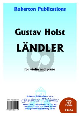 Holst Landler for Violin and Piano (Roberton)
