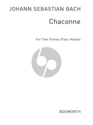 Bach Chaconne for 2 Pianos 4 Hands (arranged by Henry Coleman)