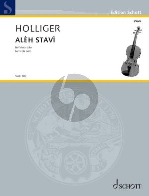 Holliger Alèh Stavì Viola solo (An autumn leaf for Hanna Gaifman)