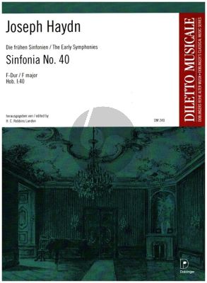 Haydn Sinfonia No. 40 Hob.I:40 F-dur Partitur (H.C. Robbins Landon)