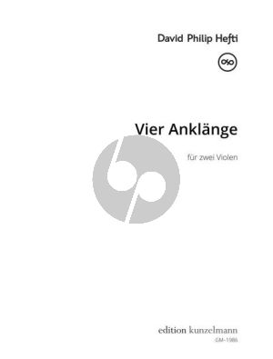 Hefti Vier Anklänge - Four reminiscences for 2 Violas