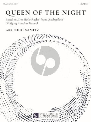 Mozart Queen of the Night from The Magic Flute for Brass Quintet (Score/Parts) (arr. Nico Samitz)