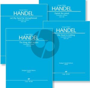 Handel Coronation Anthems I - IV HWV 258-261 1727 Choir and Orchestra (Set of Vocal Scores) (edited by Alon Schab)