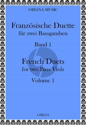 Album Franzosische Duette Vol.1 fur 2 Bass Gamben (2 Playing Scores) (bearbeitet 2 Gamben von Johanna Valencia und Richard Carter)