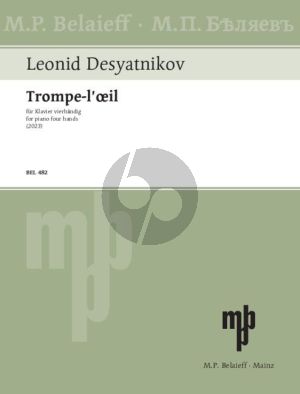 Desyatnikov Trompe l‘œil for Piano four hands