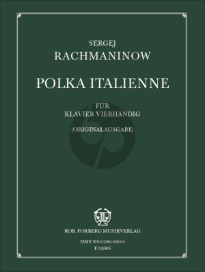 Rachmaninoff Polka Italienne Klavier zu 4 Hde