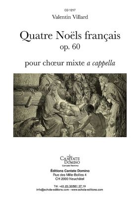 Villard 4 Noels francais Op.60 pour choeur mixte a cappella (Partition)