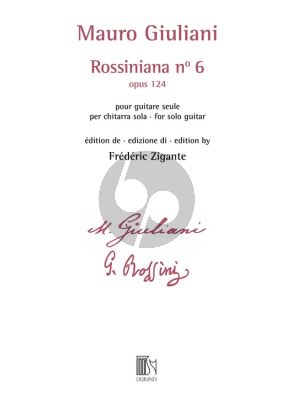 Giuliani Rossiniana No. 6 Op. 124 for Guitar (Frederic Zigante)