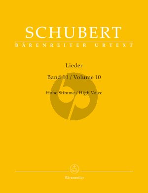 Schubert Lieder Volume 10 for High Voice (Walther Durr)