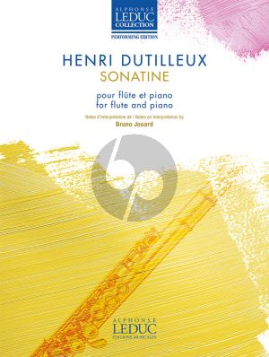 Dutilleux Sonatine pour Flute et Piano (edited by Bruno Jouard)