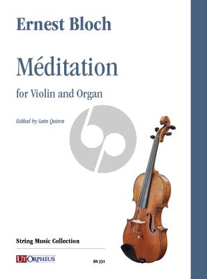 Boch Méditation for Violin and Organ (edited by Iain Quinn)