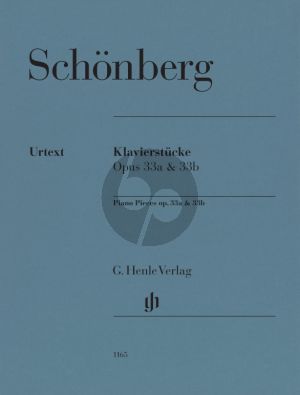Schoenberg Klavierstucke Op.33a und 33b Klavier