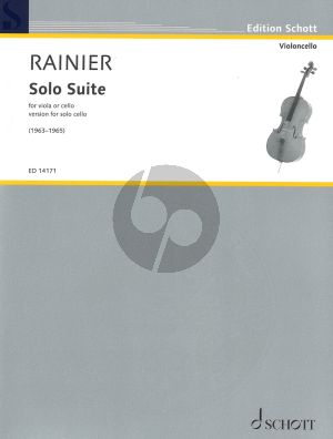 Rainier Solo Suite version for Solo Cello