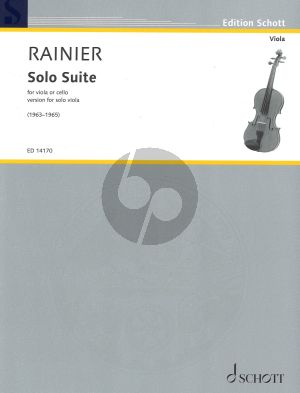 Rainier Solo Suite version for Solo Viola