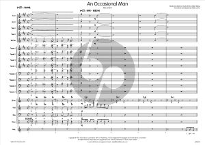 Blaine Martin An Occasional Man for Jazz Ensemble with Vocal Score and Parts (Transcribed and Adapted by Myles Collins)