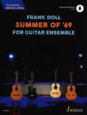 Bryan Adams Summer of '69 For Guitar Ensemble Score and Parts with Audio Online arr. Frank Doll (very easy - easy) (Powered by ROCK'S COOL)