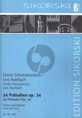 Shostakovisch 24 Präludien Op.34 für Viola und Klavier