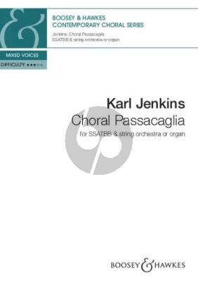 Jenkins Choral Passacaglia SSATBB and String Orchestra or Organ