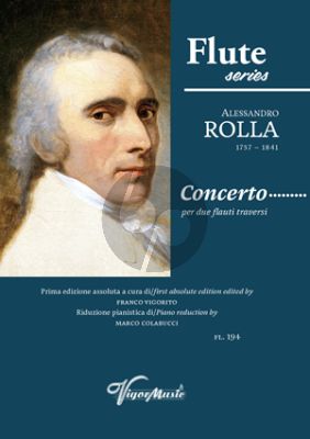 Rolla Concerto for 2 Flutes and Orchestra (Piano reduction) (edited by Franco Vigorito)