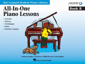 All-In-One Piano Lessons Book B (Book with Audio online) (english version)