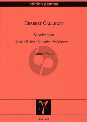 Callhoff Movimento für 8 Bläser Partitur