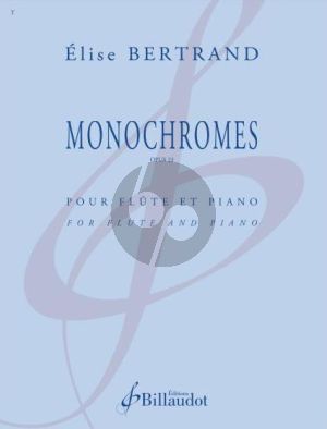 Bertrand Monochromes Op. 23 Flute and Piano