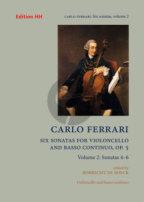 Ferrari 6 Sonatas Op. 5 Vol. 2 No. 4 - 6 Violoncello and Bc (edited by Robrecht de Roeck)