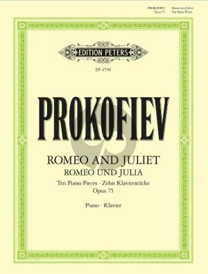 Prokofieff Romeo and Juliet Ten Piano Pieces Op. 75 Piano Solo