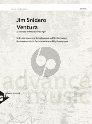 Snidero Ventura alto saxophone / string ensemble (V1-V2-Va-Vc) / rhythm section (P-DB-Dr) (Score/Parts)