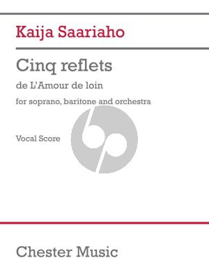Saariaho Cinq Reflets Soprano-Baritone and Ochestra (Vocal Score)
