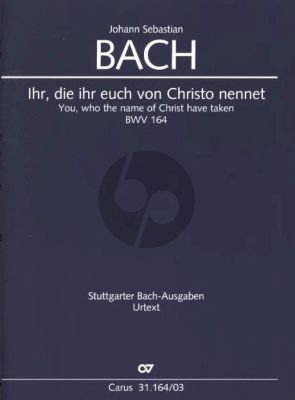 Bach Kantate BWV 164 Ihr, die ihr euch von Christo nennet Klavierauszug (dt./engl.) (Frieder Rempp)