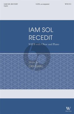 Gjeilo Iam Sol Recedit for SATB with Oboe and Piano (Choral Score)