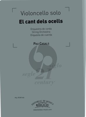 Casals El Cant dels Ocells; Minuet for Orchestra Score and Parts