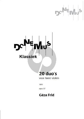 Frid 20 Duets (1951) Op.37 for 2 Violins
