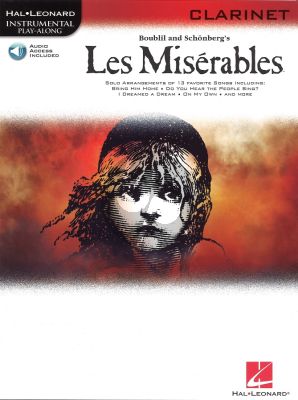 Les Miserables Play-Along Pack for Clarinet (Book with Audio online)