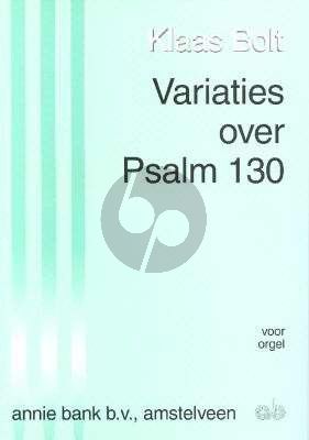 Variaties over Psalm 130 voor Orgel