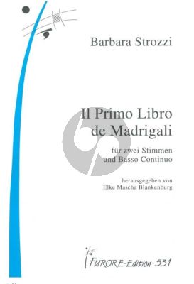 Strozzi Primo Libro de Madrigali 2 Stimmen-Bc