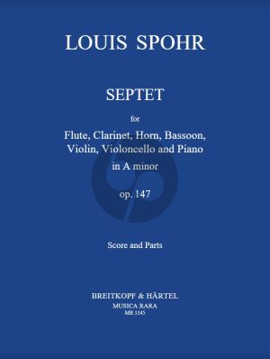 Spohr Septet a-minor Op.147 (Flute-Clar.[A]-Horn[F]- Bassoon-Violin-Violoncello-Piano) (Score/Parts)