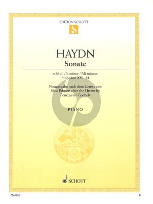 Joseph Haydn Sonate e moll Hob.XVI:34 Klavier