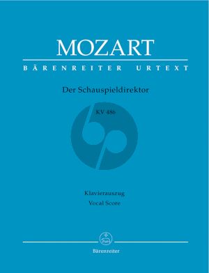 Mozart Der Schauspieldirektor (The Impressario) KV 486 Vocal Score (german) (edited by G.Croll)