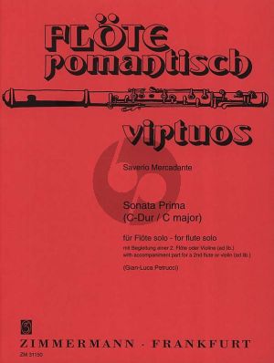 Mercadante Sonate Prima C-major (Flute with a 2nd. Flute or Violin opt.) (Gian-Luca Petrucci)
