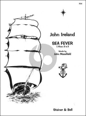 Ireland Sea Fever in E-Minor (Range B-D) Voice and Piano (Poet John Masefield)